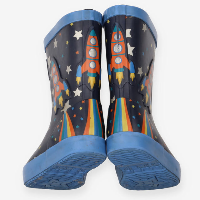Wellies blue stars rockets