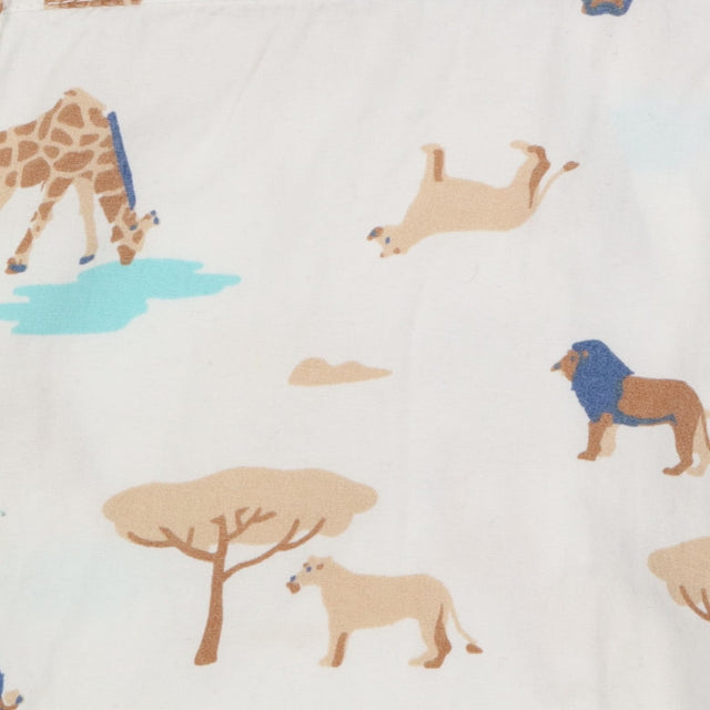 Shirt white animals print