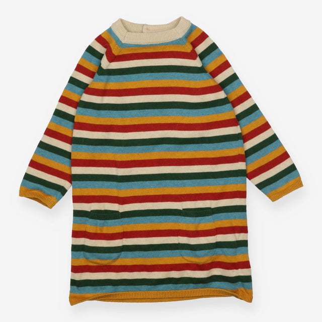 Dress knit long sleeve striped