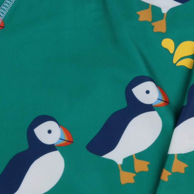 Green Puffin Rash Vest