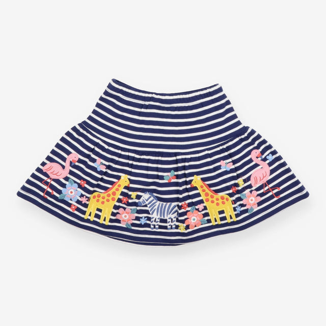 Skort navy stripe animals navy cycle shorts
