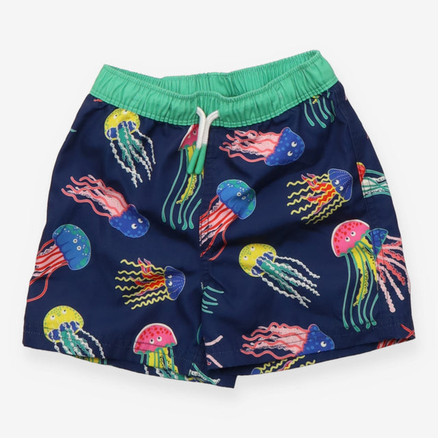 Swimming Short Navy and Green Multicolour Jellyfis