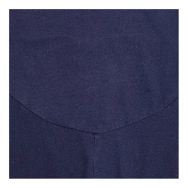 Maternity Leggings Navy Organic Cotton Roll-Top Wa