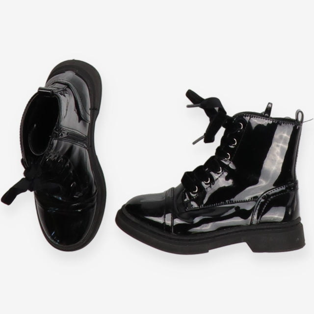 Boots patent black