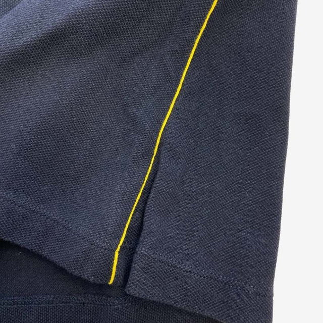 Navy Tunic with White pocket and Yellow Button