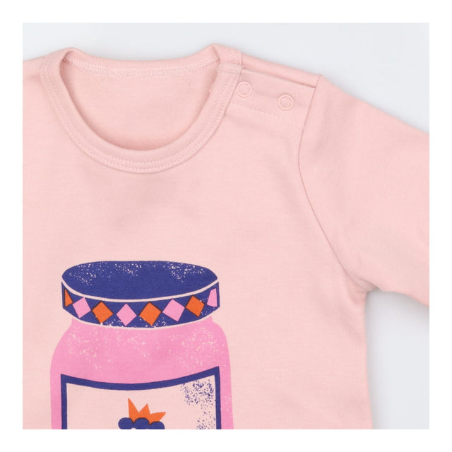Sleepsuit long sleeve pink home made jam