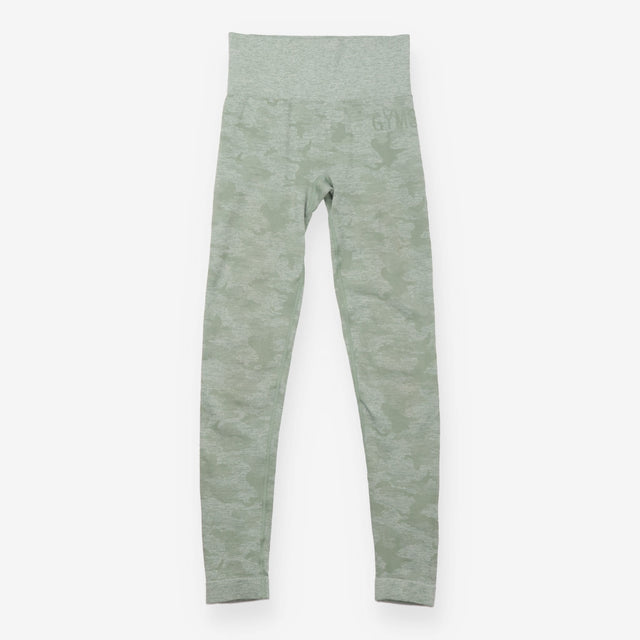 Leggings Green Tonal Camo Seamless Activewear