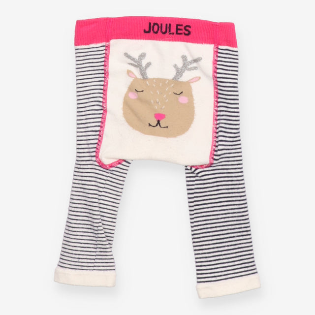 Leggings knit stripe pink waist reindeer bum