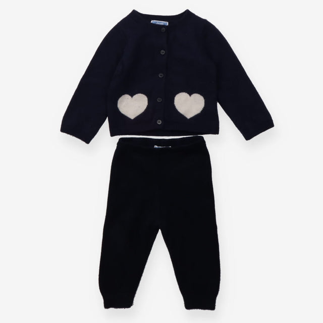 Navy Outfit with Hearts