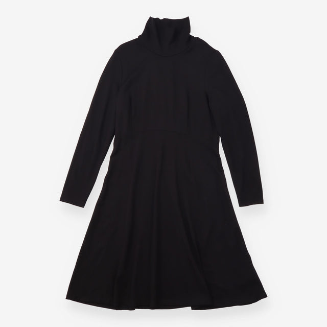 Black Long Sleeve Cowl Neck Maternity Dress