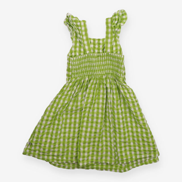 Sundress green check birds