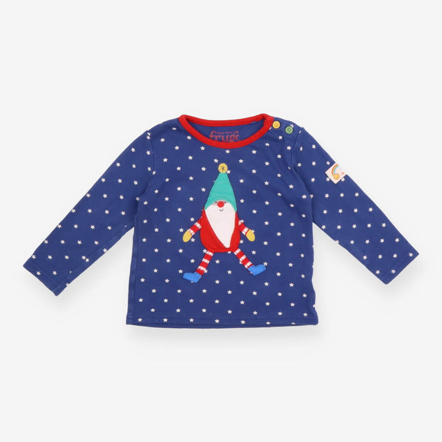 T-shirt Blue Stars with Festive Gnome