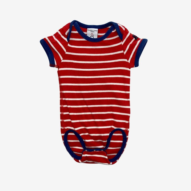 Red and blue stripe bodysuit