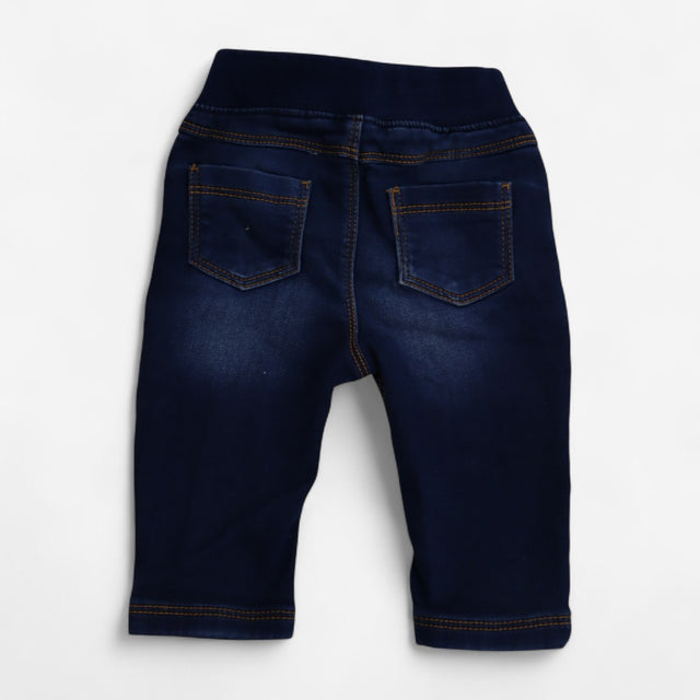 Dark Denim Pull On Jeans