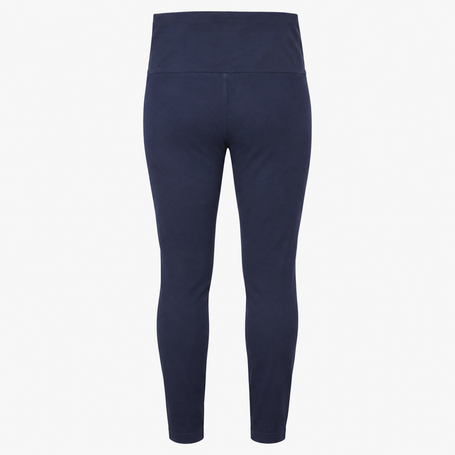 Maternity Leggings Navy Organic Cotton Over Bump