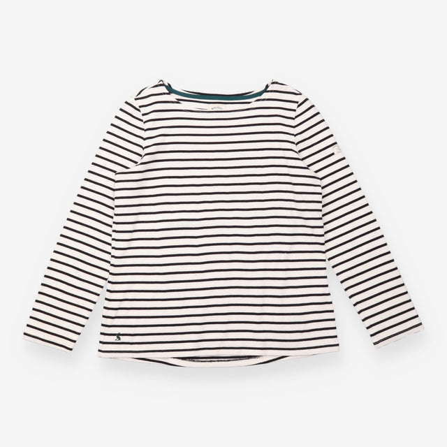 Cream & Navy Striped Harbour Breton Top