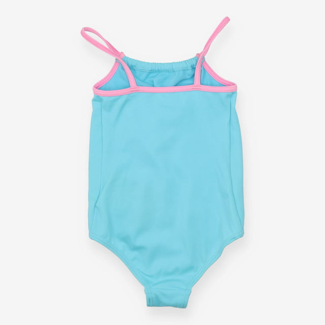 Swimsuit blue on the beach