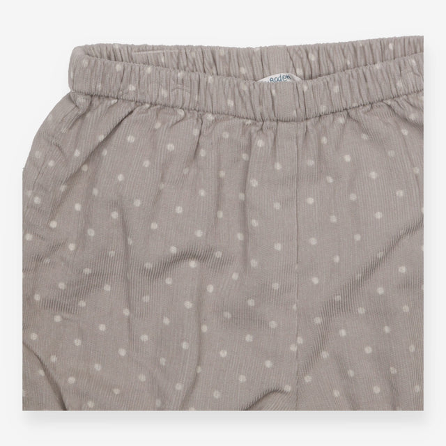 Bloomer Shorts Cord Grey Spotted
