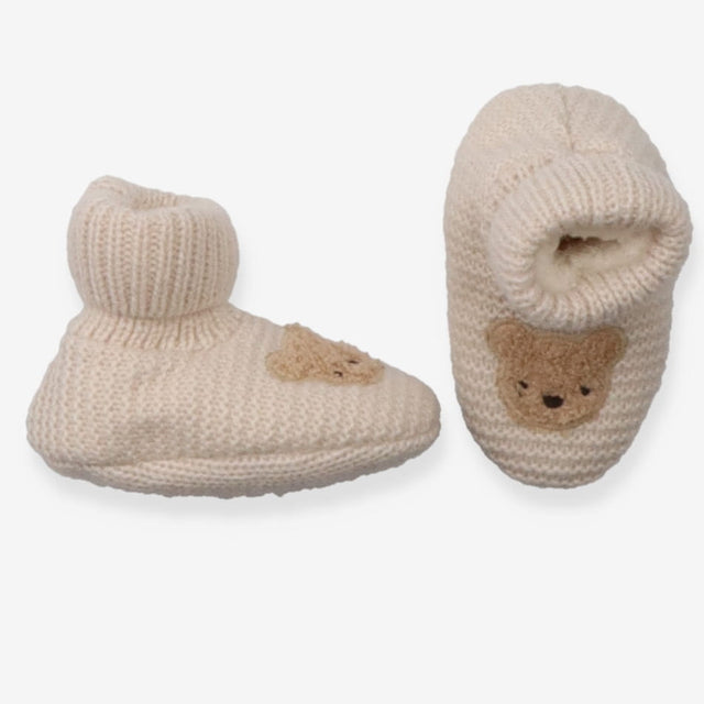 Slipper booties cream bear