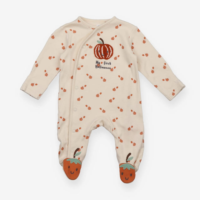 Sleepsuit Beige Pumpkin My First Halloween