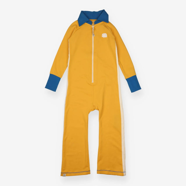 Alba of Denmark Jumpsuit yellow blue cuffs