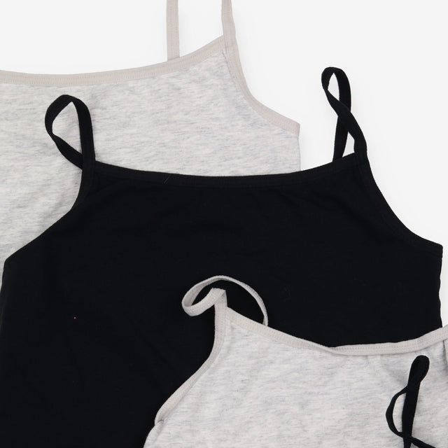 Strap Vests 4pcs black grey