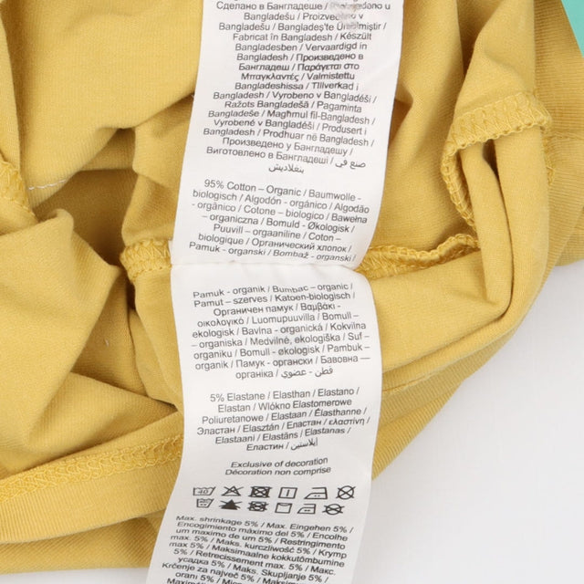 T-shirt long sleeve yellow playful construction