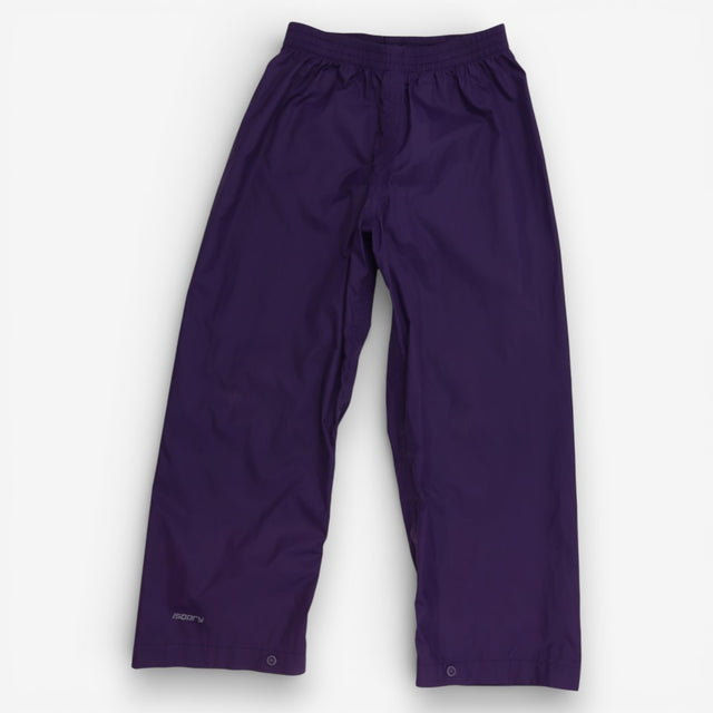 Purple waterproof trousers