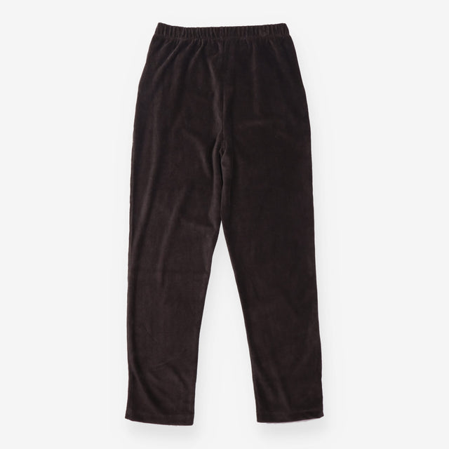 Corduroy Pull On Elastic Waist Trousers Dark Charc
