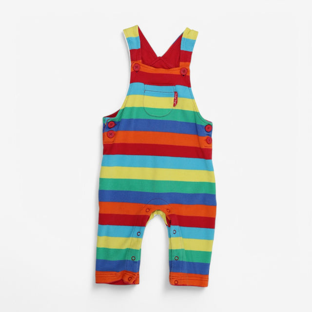 Dungarees rainbow striped
