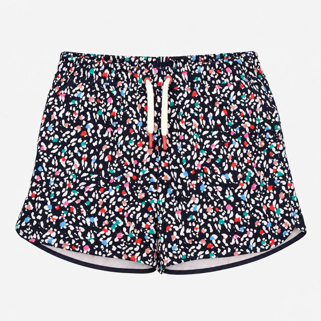 Navy Blue Multicolour Spot Leopard Print Sweatshir