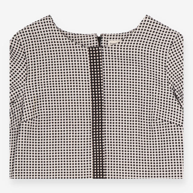 Monochrome Geometric Handmade Shift Dress