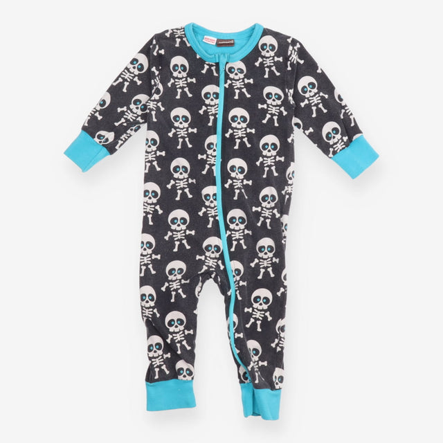 Black Skeleton Sleepsuit