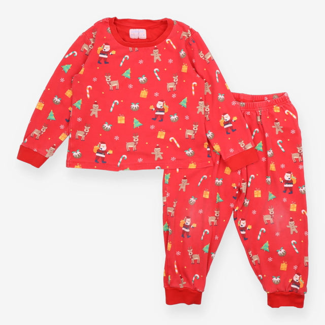 Pyjamas Red Christmas Print
