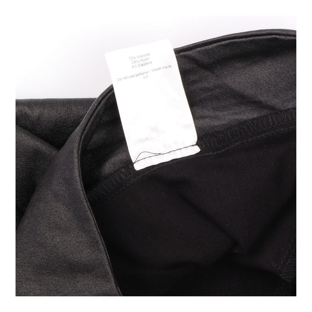 Leggings Black Slim Leg Wide Waistband