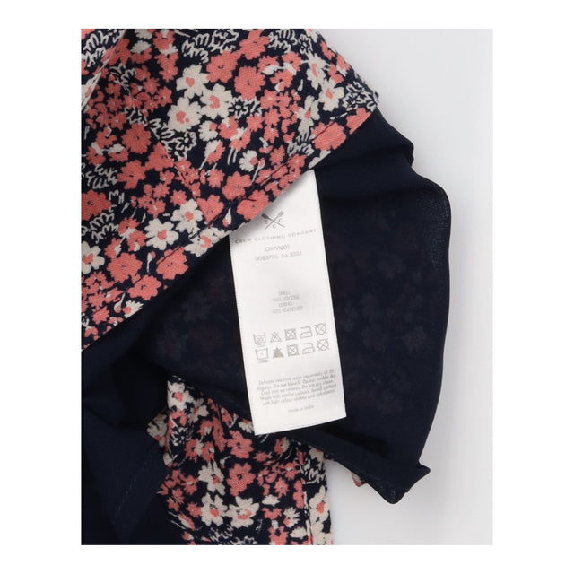 Pink Navy Cream Ditsy Floral 100% Viscose Lined El