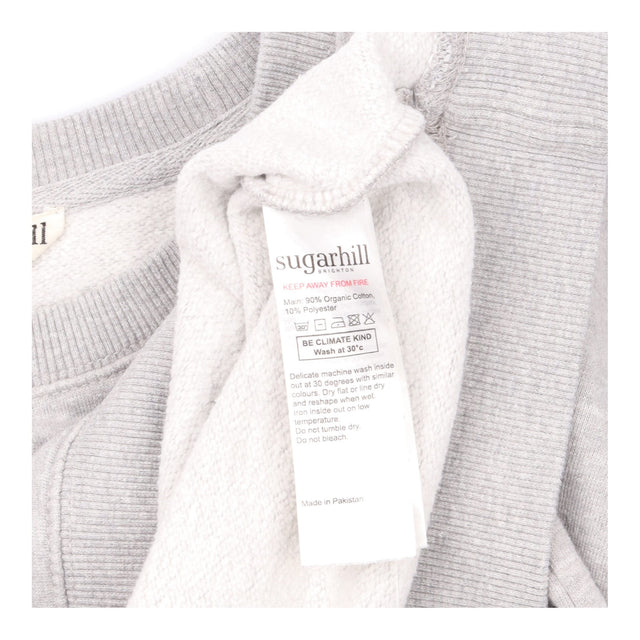 Grey Marl Love Our Planet Globe Appliqué Crew Neck