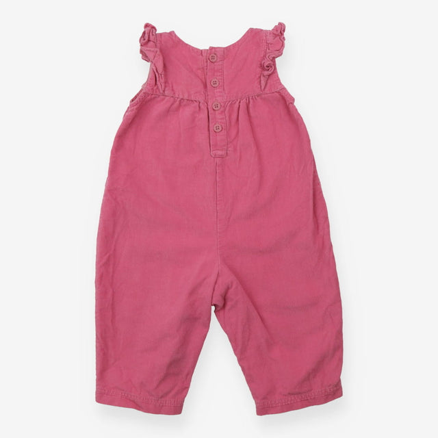 Dungaree cord pink hedgehog