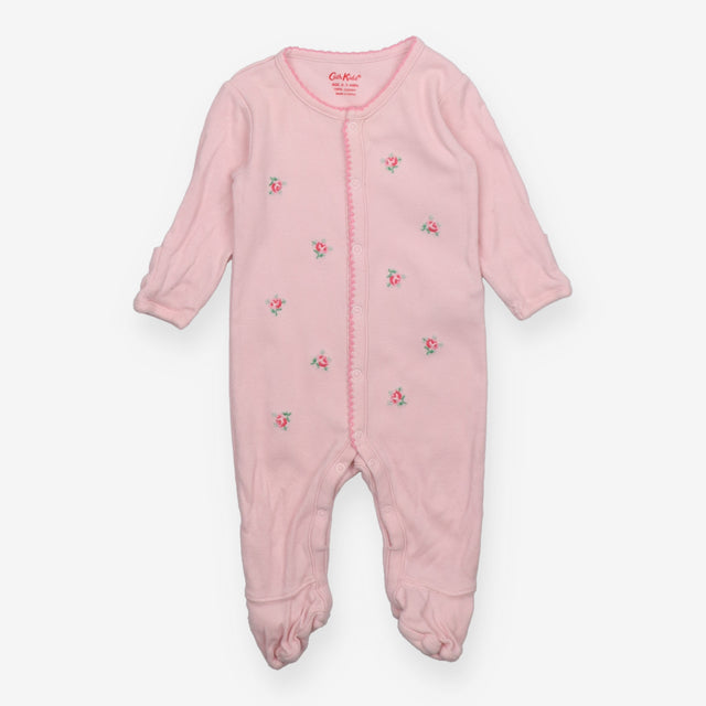 Sleepsuit pink flowers
