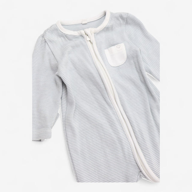 Sleepsuit Zip Blue Striped