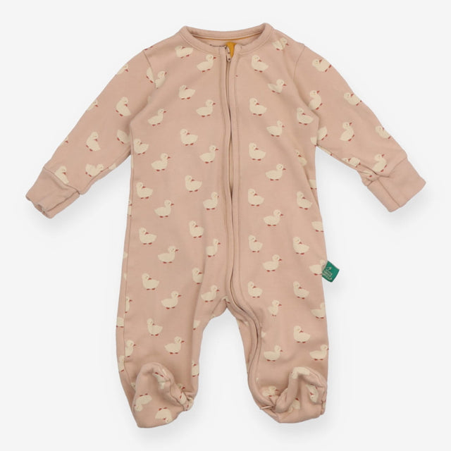 Sleepsuit Brown Puddle Ducks
