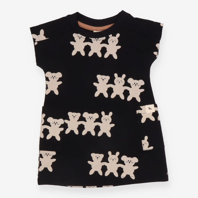 Dress jersey black rabbit bear
