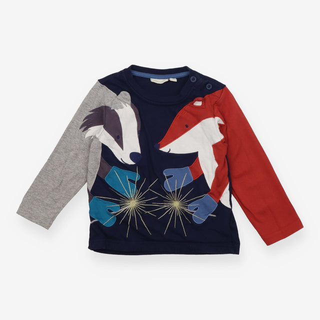 Badger and Fox with Sparklers Long Sleeve
