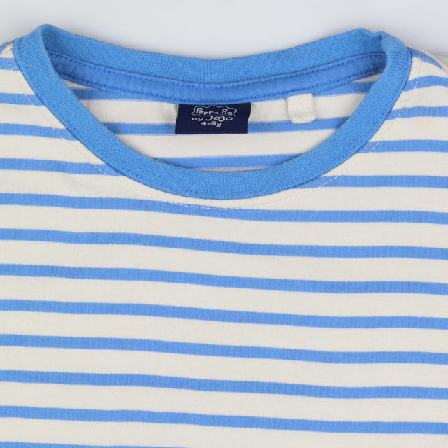 T-shirt Blue Stripe George Pig