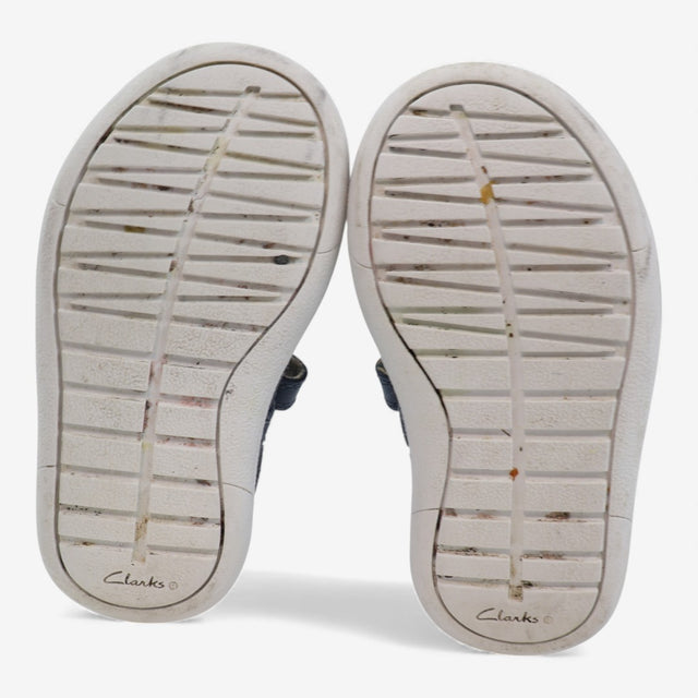 Shoes blue suede velcro white sole cat face