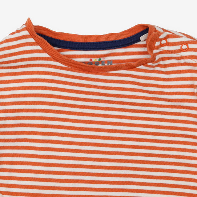 Orange Striped Long Sleeve