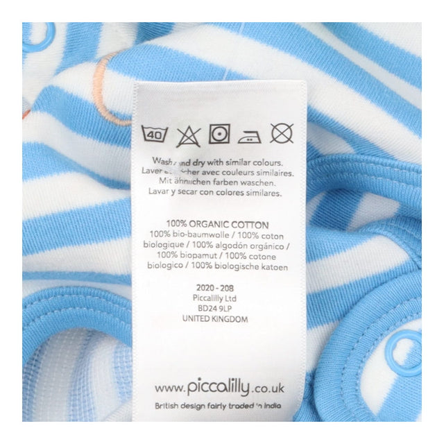 Jersey Dungaree Blue Striped Mouse Romper