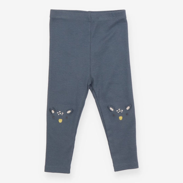Grey Ribbed Bunny Leggings