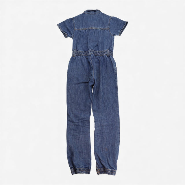Blue denim jumpsuit 5 buttons