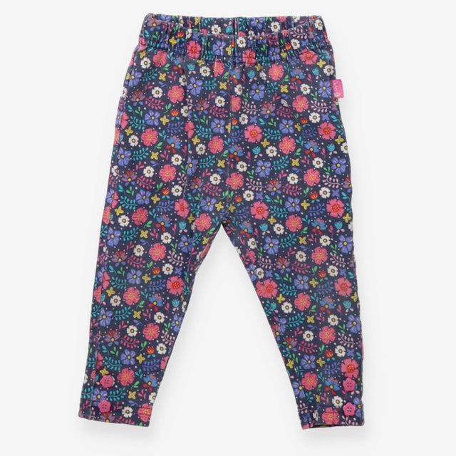 Leggings Blue with Multi Floral